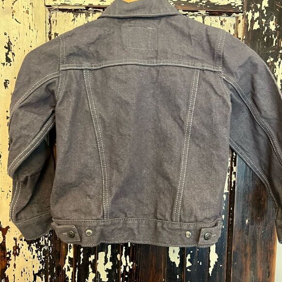 Kids Levi’s gray denim jacket. Size 7Reg. EUC. - Picture 3 of 5